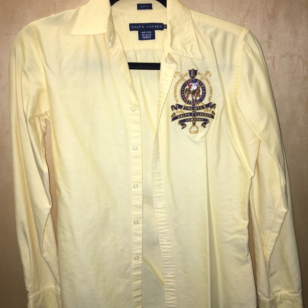 Ralph Lauren button up with crest
